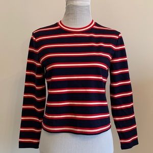 Halogen Long Sleeve Lightweight Soft Knit Top Small Petite Rayon, Nylon, Spandex